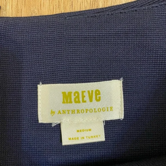 Maeve Navy Pencil Skirt - Picture 3 of 6